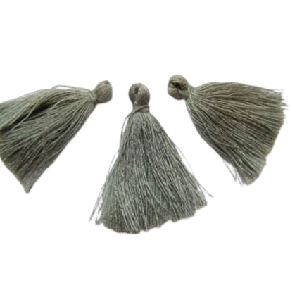 Cotton Tassels 3 cms - Grey