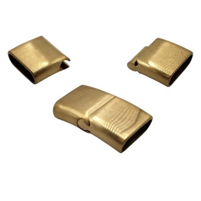 Stainless Steel Magnetic Clasp: MGST-32 18*5mm (Gold)