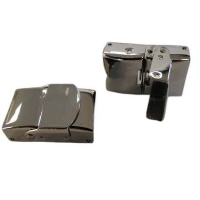 Stainless Steel Snap Clasp: MGST47 12x4mm (Steel)