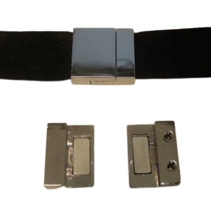 Zamak magnetic claps: MGL-122 20*2,5mm (Antique Silver)