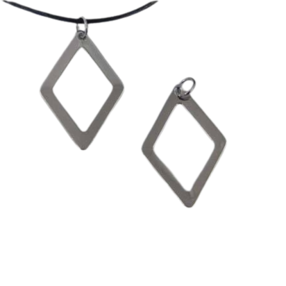 Stainless Steel Pendant: SSP-557 23x31mm (Steel)