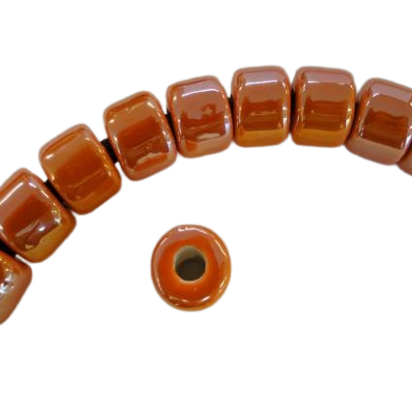 Ceramic beads - 14mm (Orange AB)