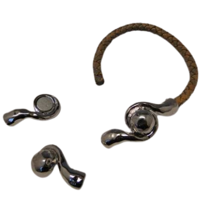 Zamak magnetic clasp: MGL 34 7mm (Antique Silver)