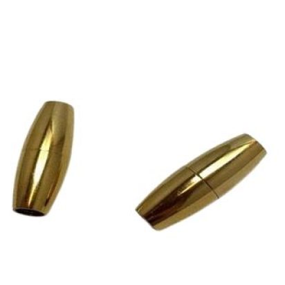 Steel Magnetic Clasp: MGST-03 3mm (gold)