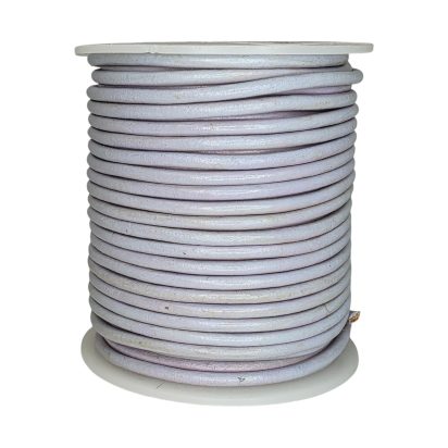 Round Leather Cord - Lavender - 3mm