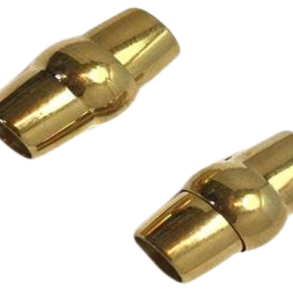 Stainless Steel Magnetic Clasp: MGST-124 4mm (Gold)