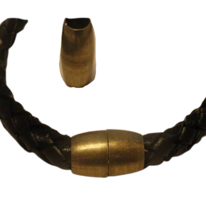 Zamak magnetic claps: MGL-8 6mm (Antique Gold)