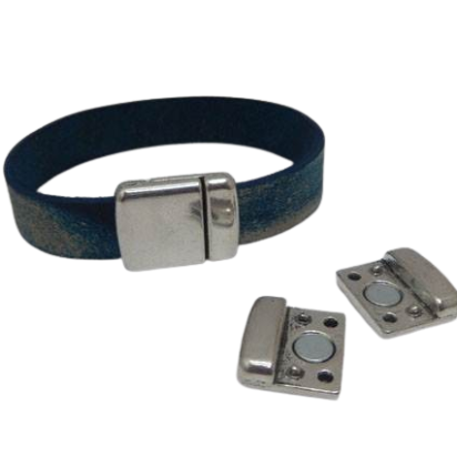 Zamak magnetic claps: MGL-394 12*2mm (Antique silver)
