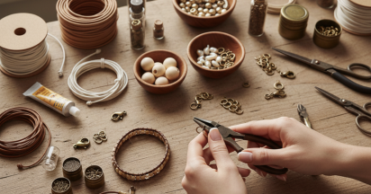 How to make leather and beads bracelets