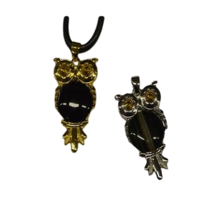 Semi Precious Stones Pendant 1-Gold