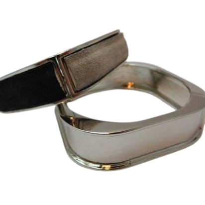 Zamak bracelet blank cuffs: MGL 388 12mm (Steel)