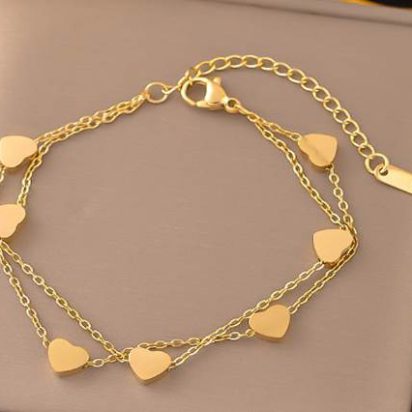 Gold plated stainless steel Bracelets - 18