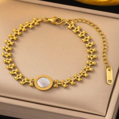 Gold plated stainless steel Bracelets - 41
