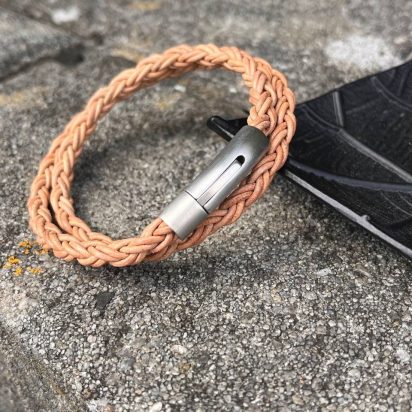 Hawaii Bolo Braided Leather Bracelet - Style 133