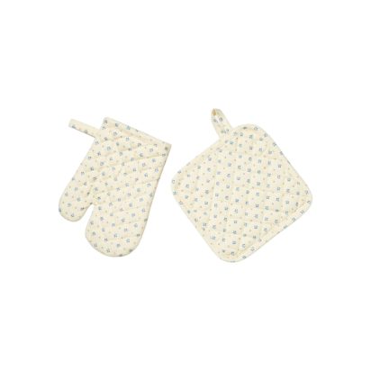 Beige Pattern Oven Mitt