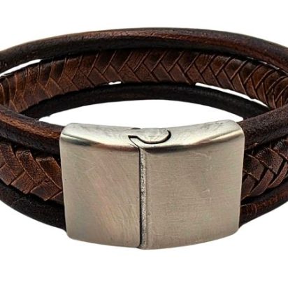 Combination Leather Bracelet - Style 196