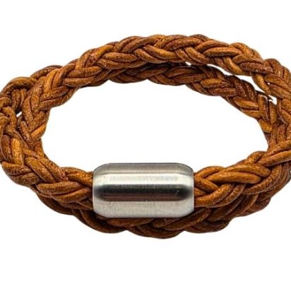 Hawaii Bolo Braided Leather Bracelet - Style 524