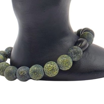Serpentine Gemstone Bracelet: Style-527 (8mm)