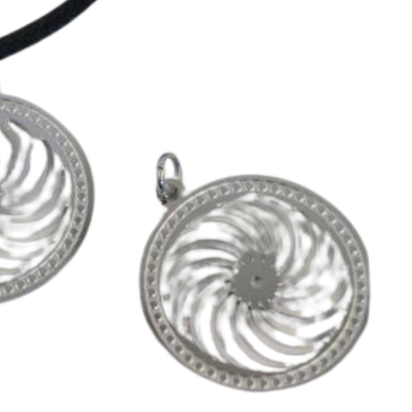 Stainless Steel Pendant: SSP-578 25mm (Steel)
