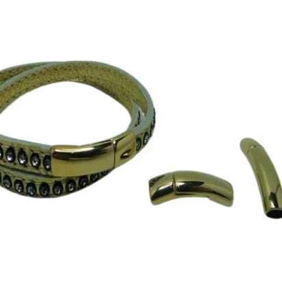 Stainless Steel Magnetic Clasp: MGST-139 6*3.5mm (Gold)