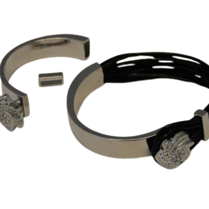 Half Cuff Bracelet Clasp: MGL 82 4mm (Matt Steel)