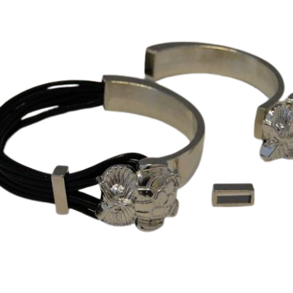 Half Cuff Bracelet Clasp: MGL 85 4mm (Steel)