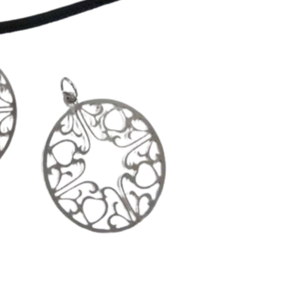 Stainless Steel Pendant: SSP-564 30mm (Steel)