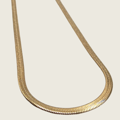 Herringbone Necklace - Gold - 2mm - Item 902