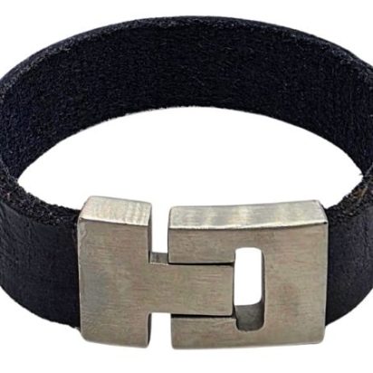 Plain Flat Leather Bracelet - Style 282