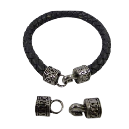 Zamak Hook Clasp: MGL-290 7mm (Antique silver)