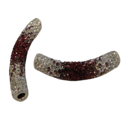 Shamballa Tube: 3mm (Purple)