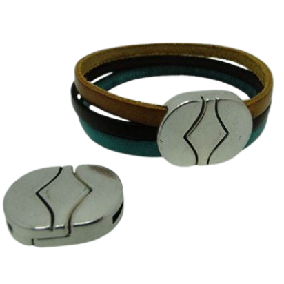 Zamak magnetic claps: MGL-315 12*2mm (Antique Silver)