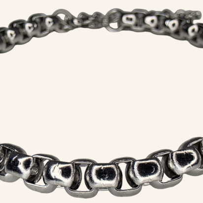Rolo Chain Bracelet - Silver - 6mm - Item 911
