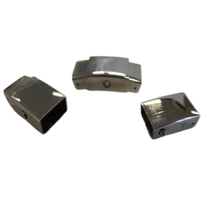 Stainless Steel Snap Lock Clasp: MGST53 9x4mm (Steel)
