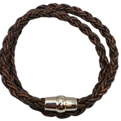 Hawaii Bolo Braided Leather Bracelet - Style 519