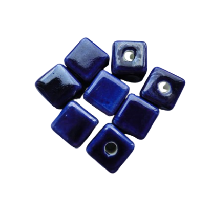 ceramic beads - 14mm (blue)