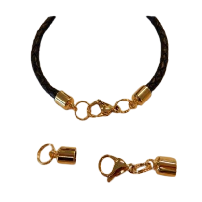 Stainless steel connector cap: SSP-235 5mm (Gold)