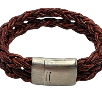 Hawaii Bolo Braided Leather Bracelet - Style 537