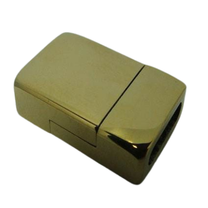 Stainless Steel Magnetic Clasp: MGST-76 10*2,5mm (Gold)
