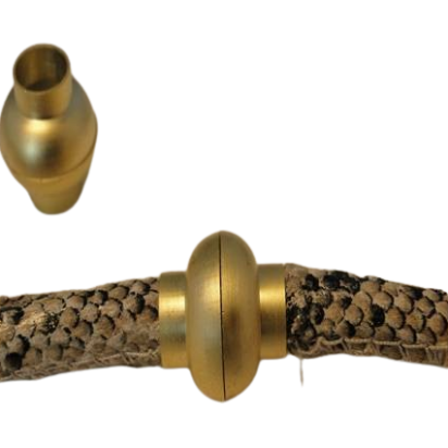 Zamak magnetic clasp: MGL 4 7mm (Powdered Gold)