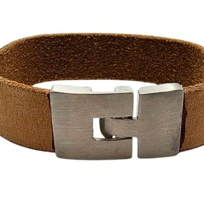 Plain Flat Leather Bracelet - Style 292