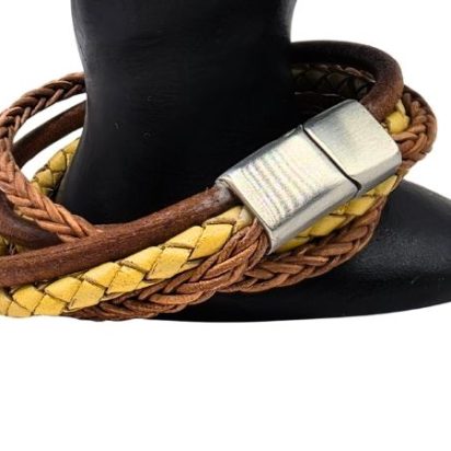 Combination Leather Bracelet - Style 237
