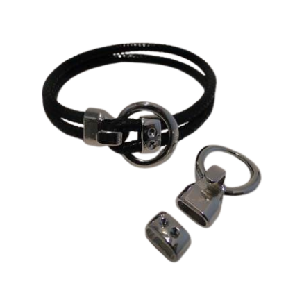 Zamak Toggle Clasp: MGL 377 4mm (Steel)