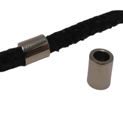 Stainless steel part for round leather: SSP-629 4mm (steel)