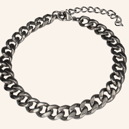 NK Chain Bracelet - Silver - 6mm - Item 983