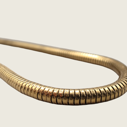 Soft Round Snake Chain Necklace - Gold - 3mm - Item 901