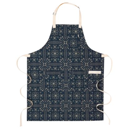 Blue Patterned Apron