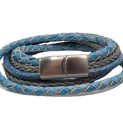 Combination Leather Bracelet - Style 243