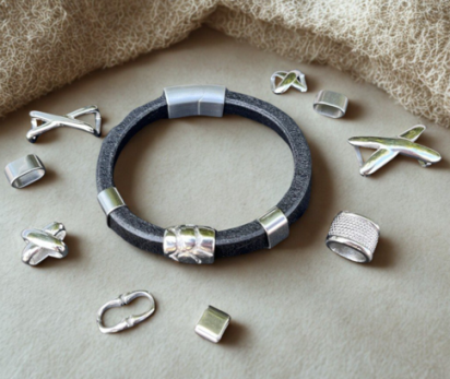 How to Make a Simple Leather Cord Bracelet With Beads