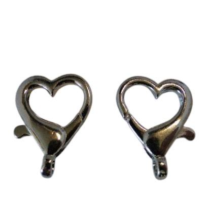 Zamak Lobster Claw Clasps-FI-7035-25mm-Antique SILVER